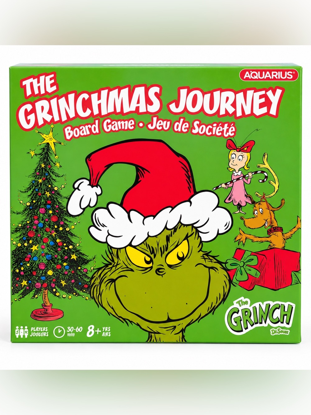 The Grinchmas Journey Board Game Aquarius Dr. Seuss 2-4 Players NEW SEALED